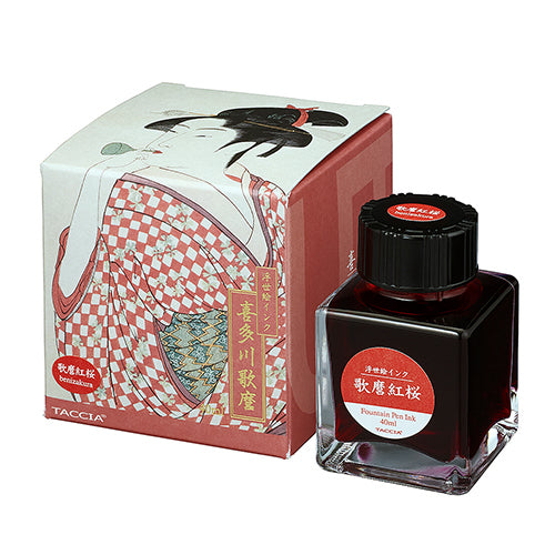 TACCIA タッチア インク 浮世絵インク/喜多川歌麿 歌麿紅桜(べにざくら) 40ml