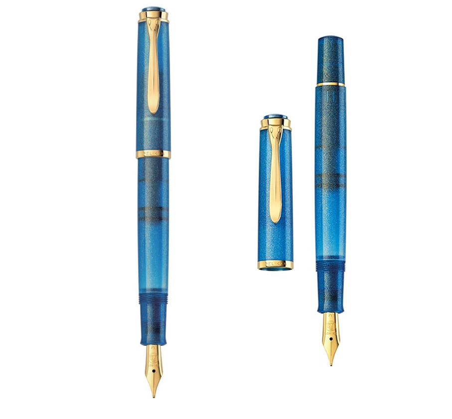 Pelikan ペリカン 万年筆 クラシック M200 ゴールデンラピス