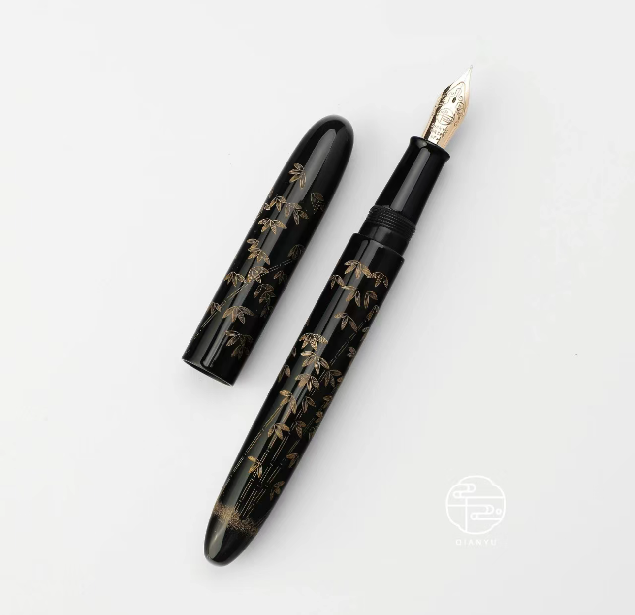 千玉 万年筆 沉金竹