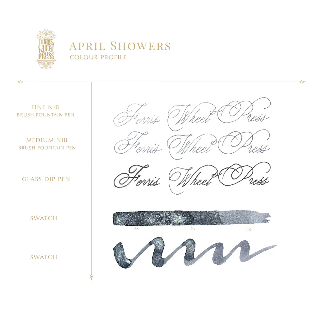 フェリスホイールプレス THE MORNINGSIDE Collection 38mlインク エープリル シャワー ラメ入