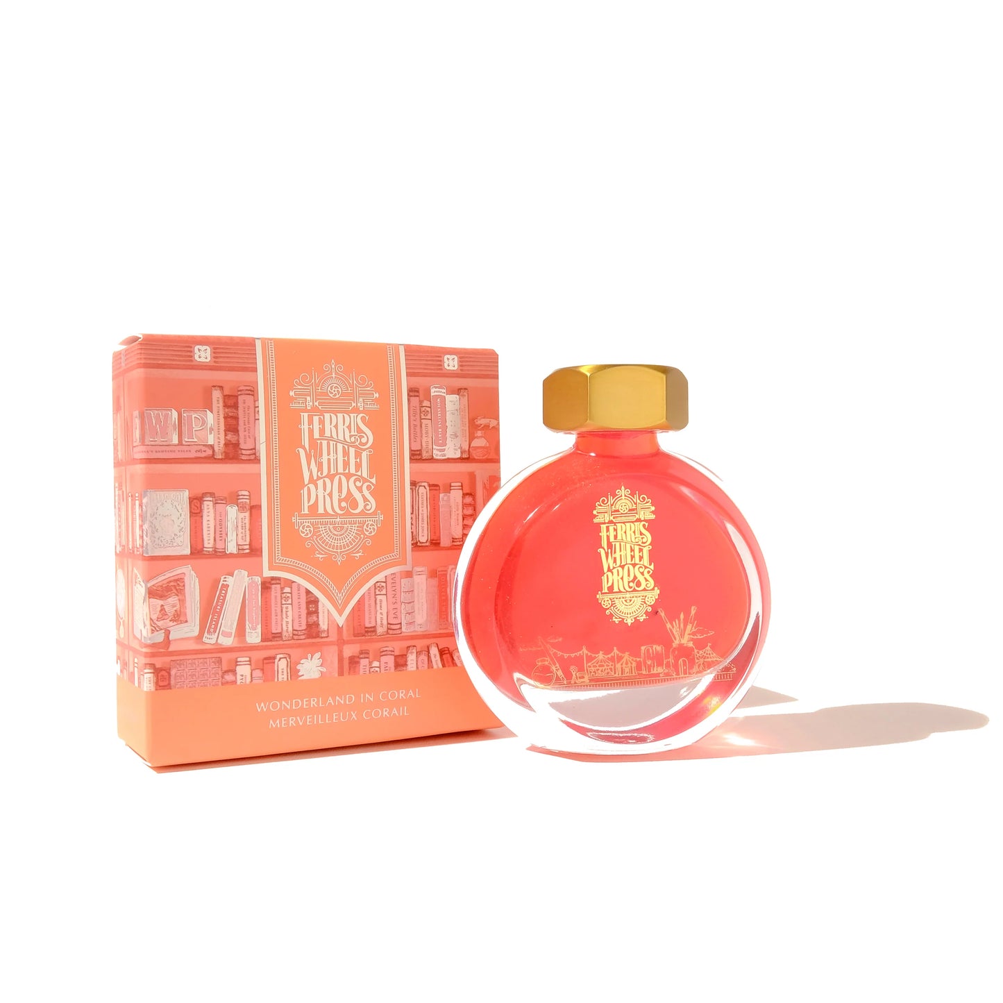 フェリスホイールプレス THE BOOK SHOPPE Collection 38mlインク ワンダーランド イン コーラル ラメ入