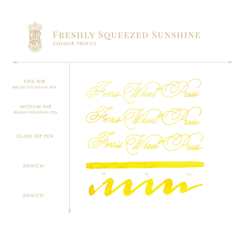 フェリスホイールプレス FRESHLY SQUEEZE Collection 38mlインク フレッシュリー スクィーズド サンシャイン