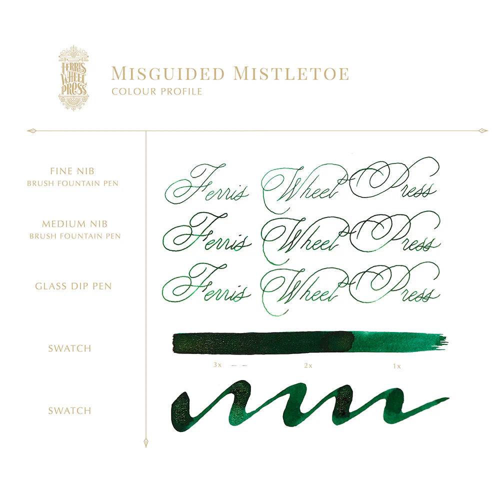 フェリスホイールプレス THE HOME & HOLLY Collection 38mlインク ミスガイディッド ミスルトゥ ラメ入