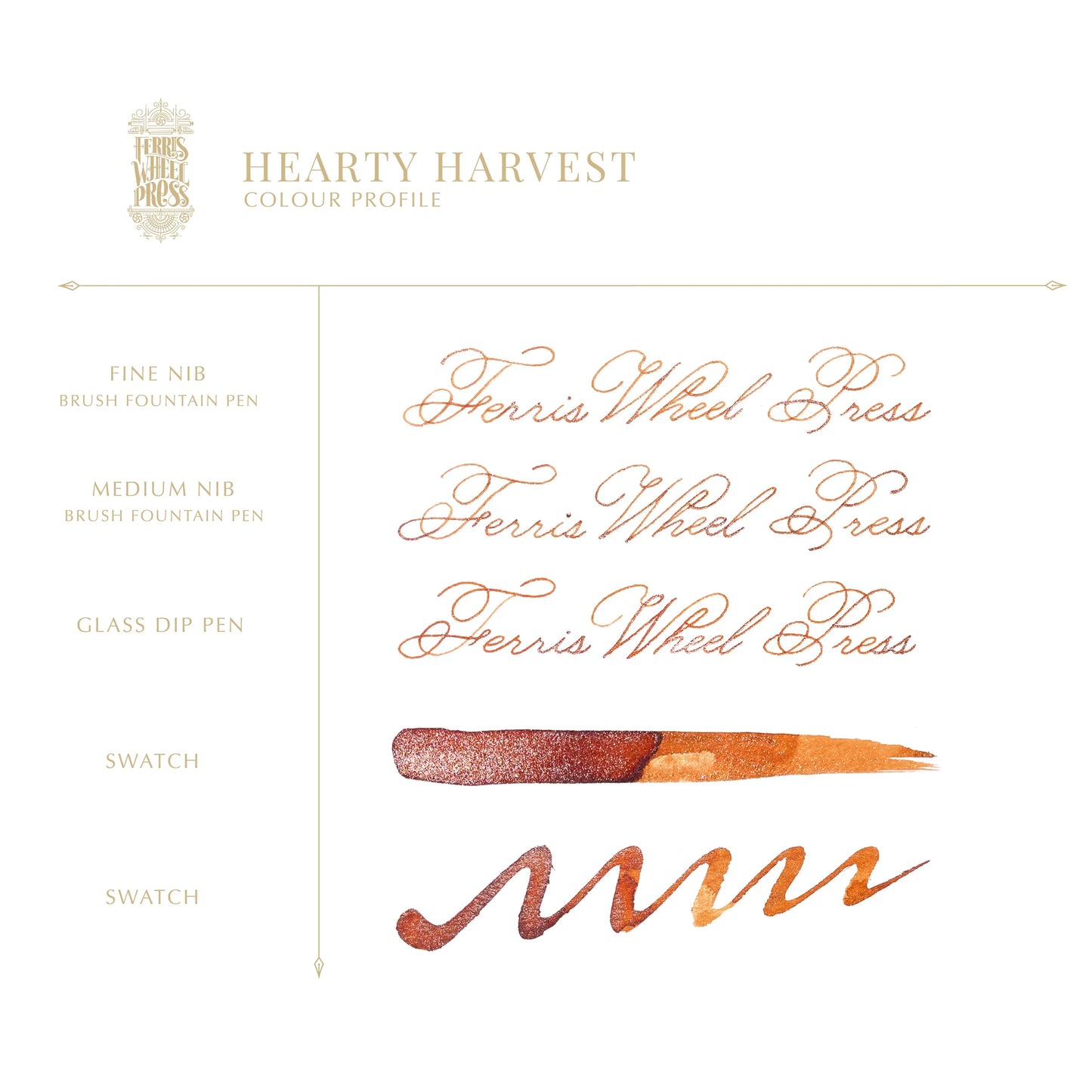 フェリスホイールプレス Frosted Carnival Collection 38mlインク ハーティー ハーベスト ラメ入