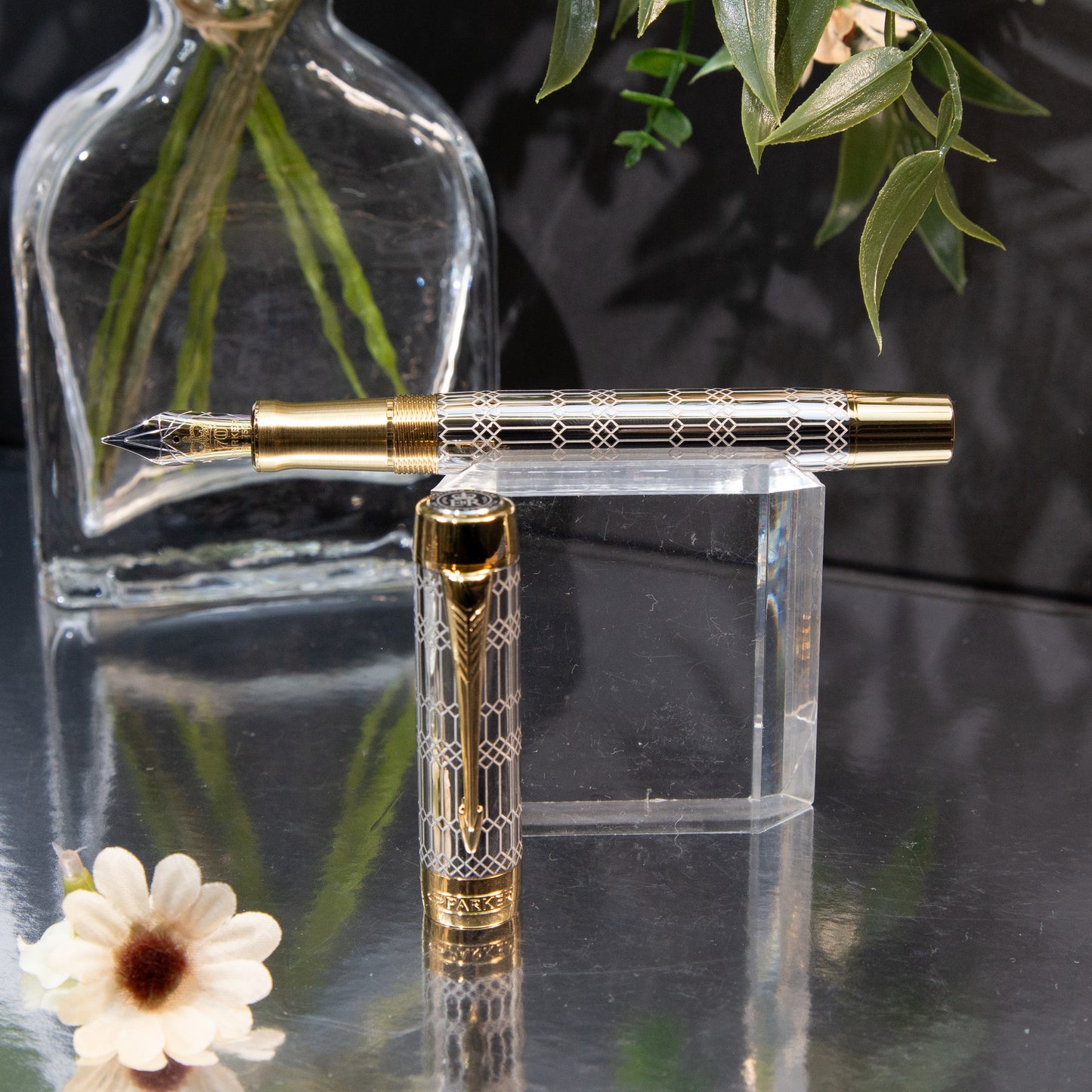 PARKER パーカー 万年筆 スペシャルエディション デュオフォールド クイーンズ プラチナジュビリー