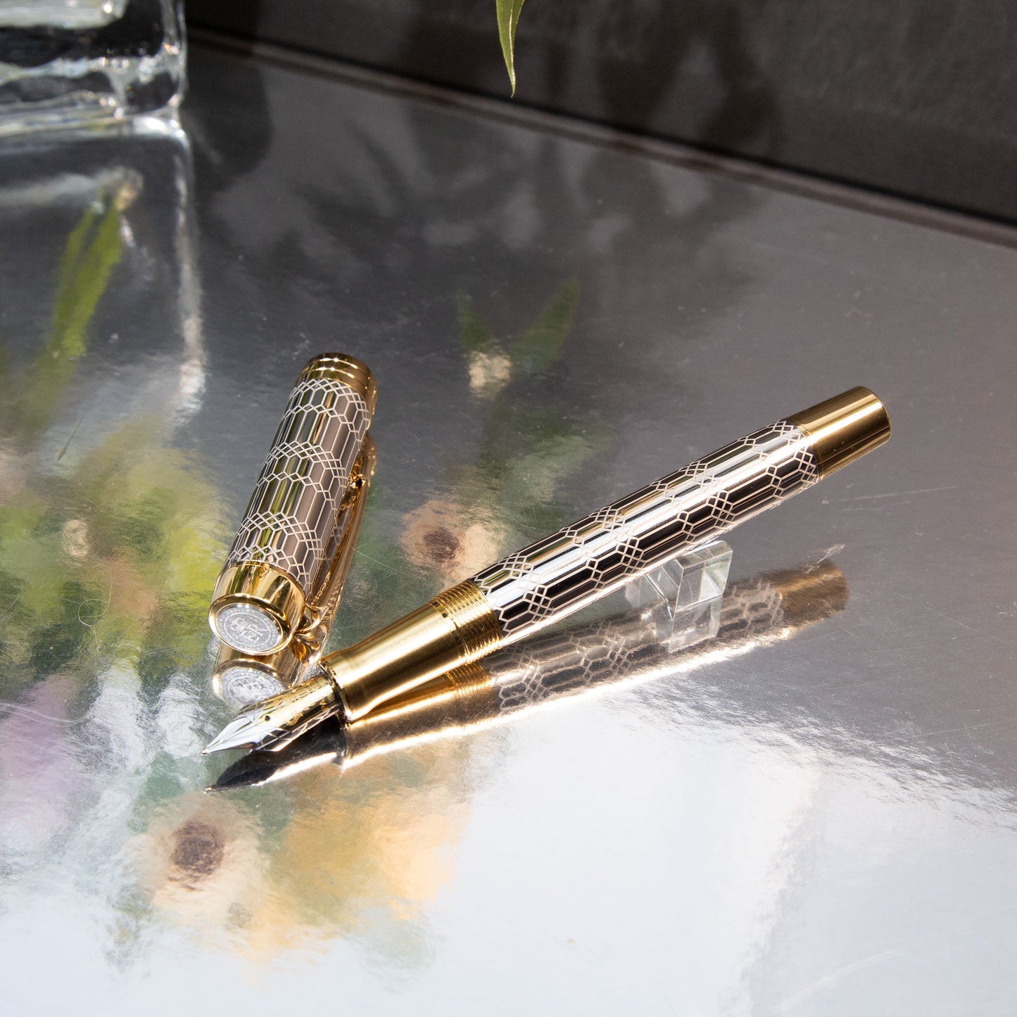 PARKER パーカー 万年筆 スペシャルエディション デュオフォールド クイーンズ プラチナジュビリー
