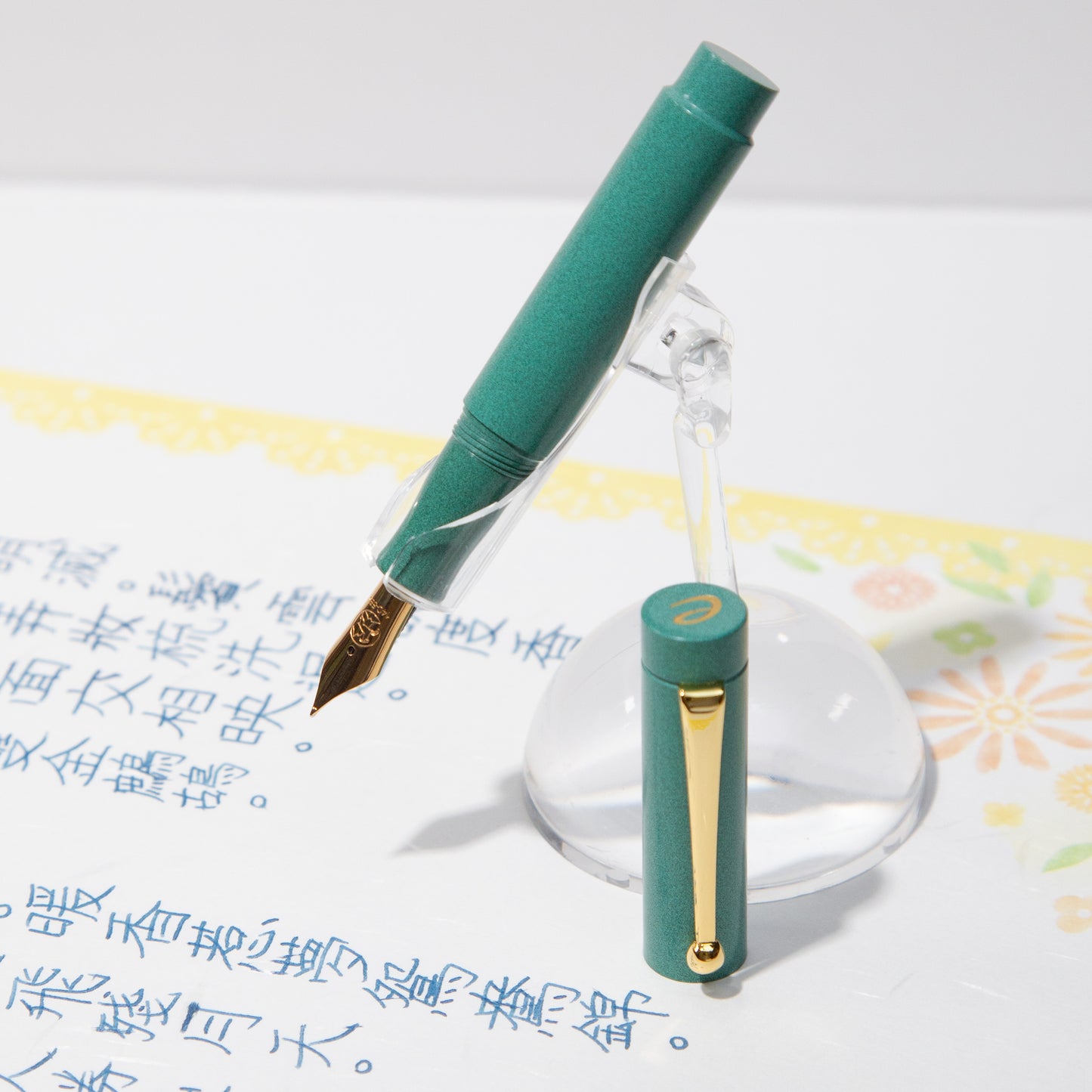 Poesieオリジナル 笑暮屋 tan-pen タンペン 万年筆 カワセミ