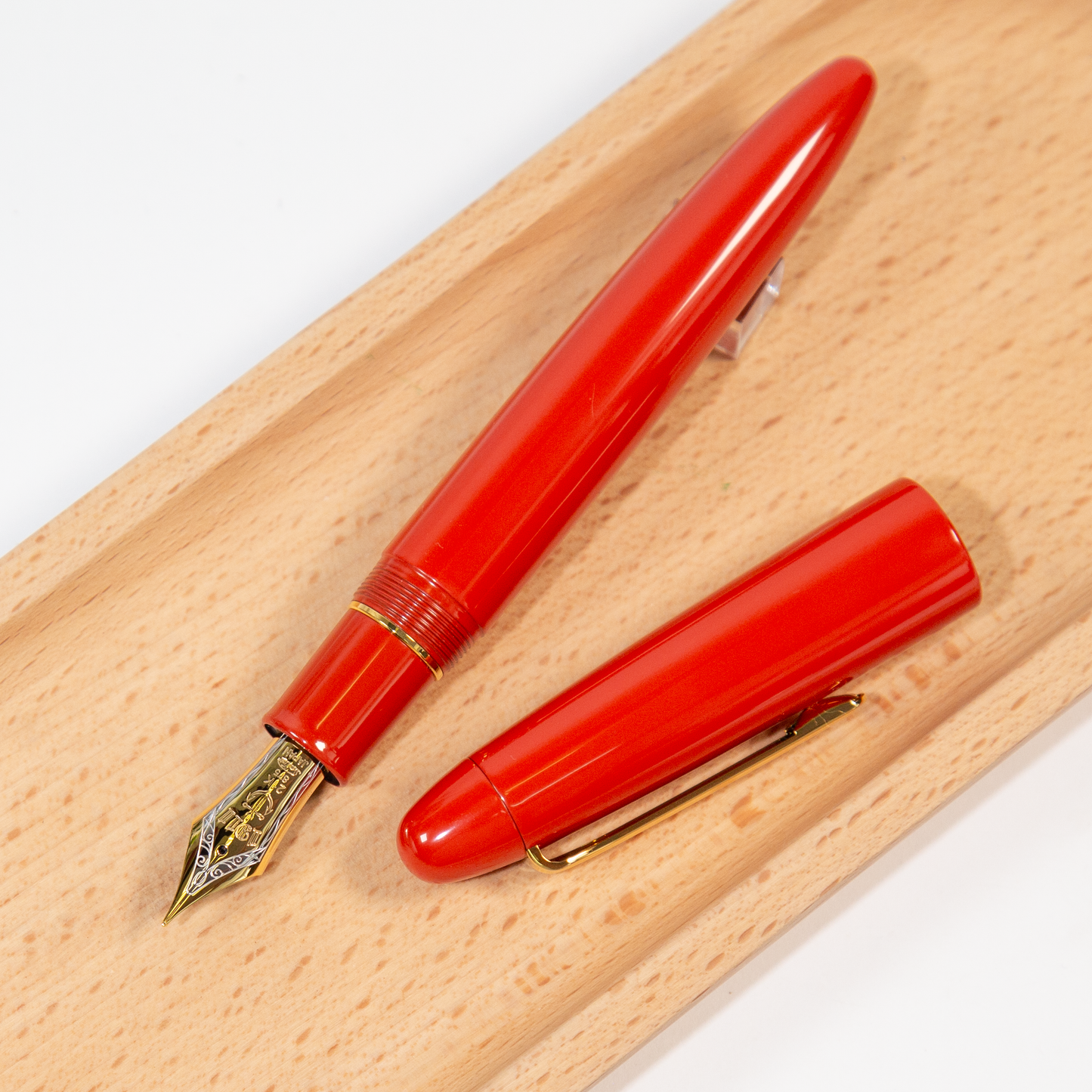 SAILOR セーラー 海外限定 KOP King of Pen 漆万年筆 赤 Vermillion Orange