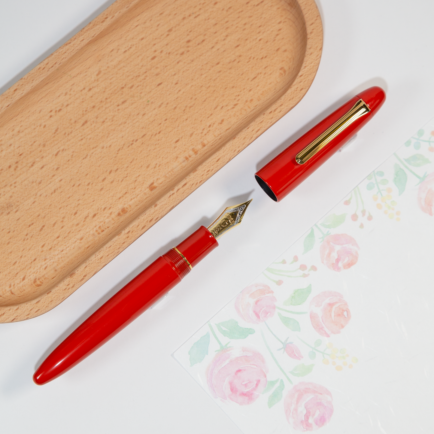 SAILOR セーラー 海外限定 KOP King of Pen 漆万年筆 赤 Vermillion Orange