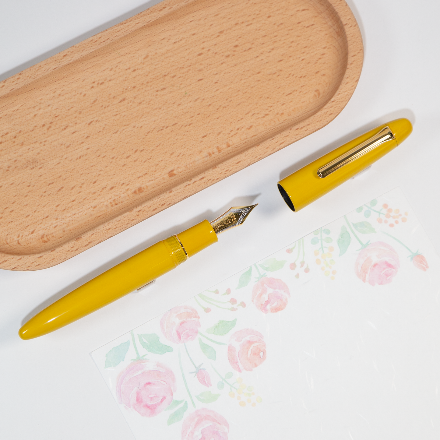 SAILOR セーラー 海外限定 KOP King of Pen 漆万年筆 黄色 Yellow