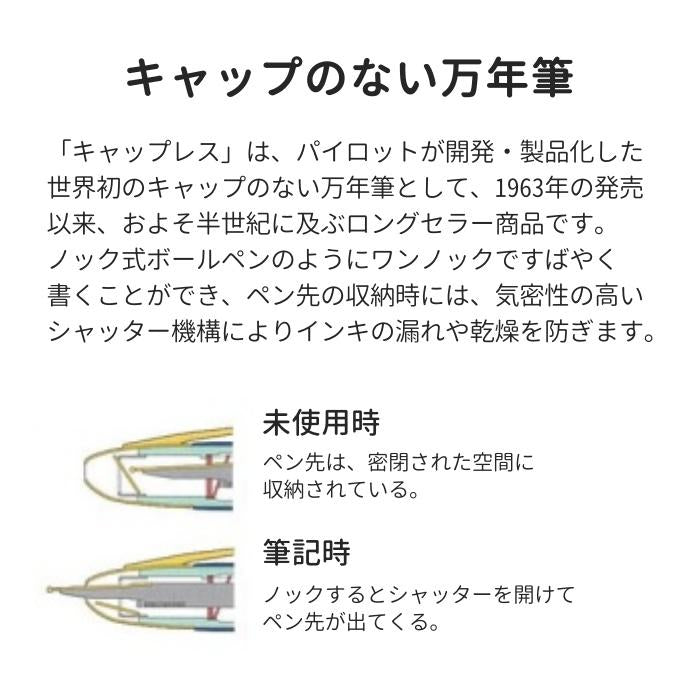 PILOT パイロット ノック式万年筆 限定 キャップレス×ANNA SUI|アナスイ