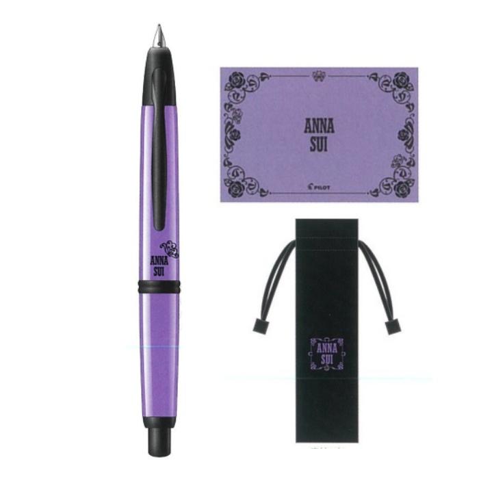 PILOT パイロット ノック式万年筆 限定 キャップレス×ANNA SUI|アナスイ