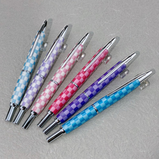 ひろじぃ くりすたるあーと万年筆 格子