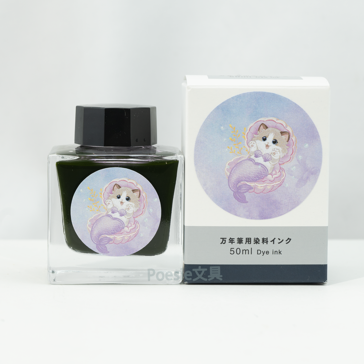 Poesieオリジナル　SAILOR ボトルインク　「マーメイドねこ」＆「ユニコーンねこ」