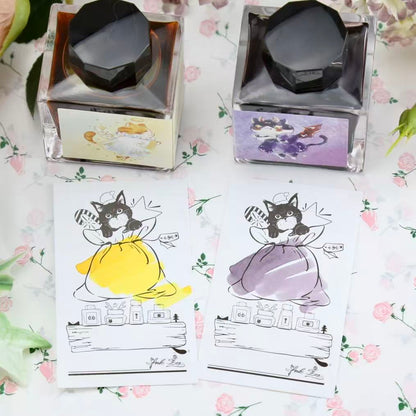 「天使の猫」＆「悪魔の猫」Poesieオリジナル ボトルインク 50ml　