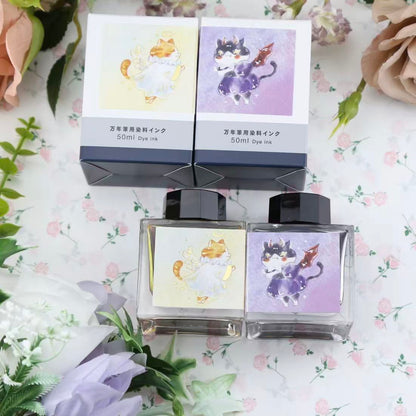 「天使の猫」＆「悪魔の猫」Poesieオリジナル ボトルインク 50ml　