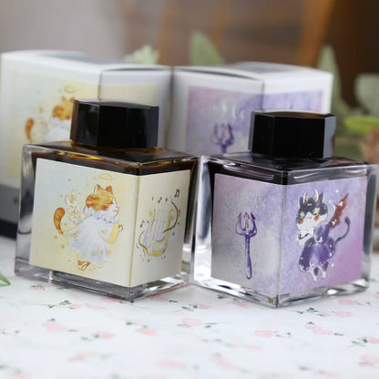「天使の猫」＆「悪魔の猫」Poesieオリジナル ボトルインク 50ml　