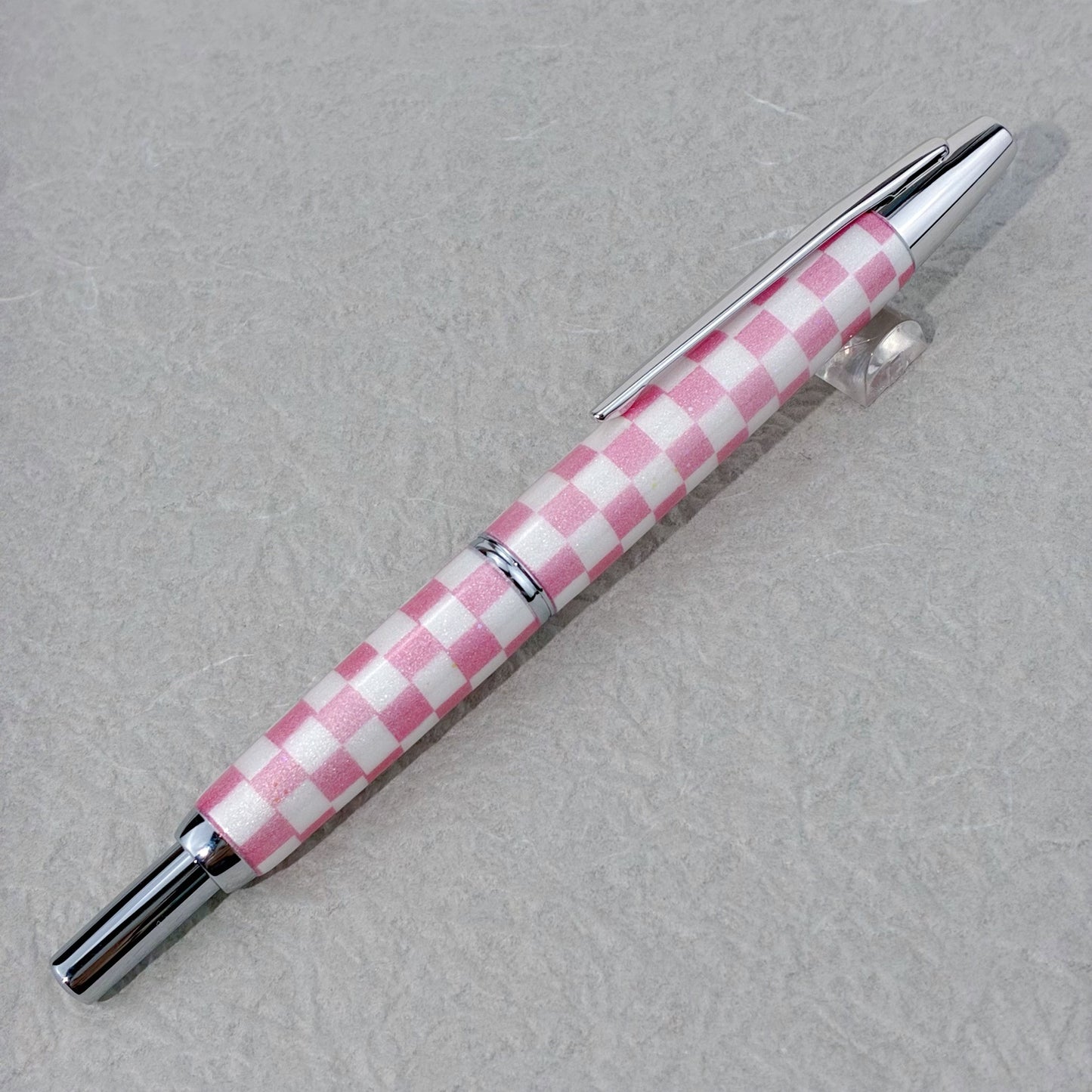 ひろじぃ くりすたるあーと万年筆 格子