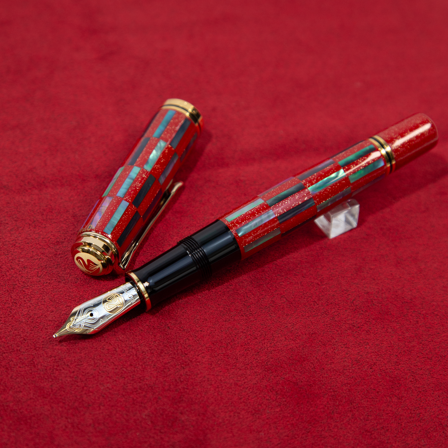 Pelikan　ペリカン　限定品　螺鈿万年筆　M1000　市松