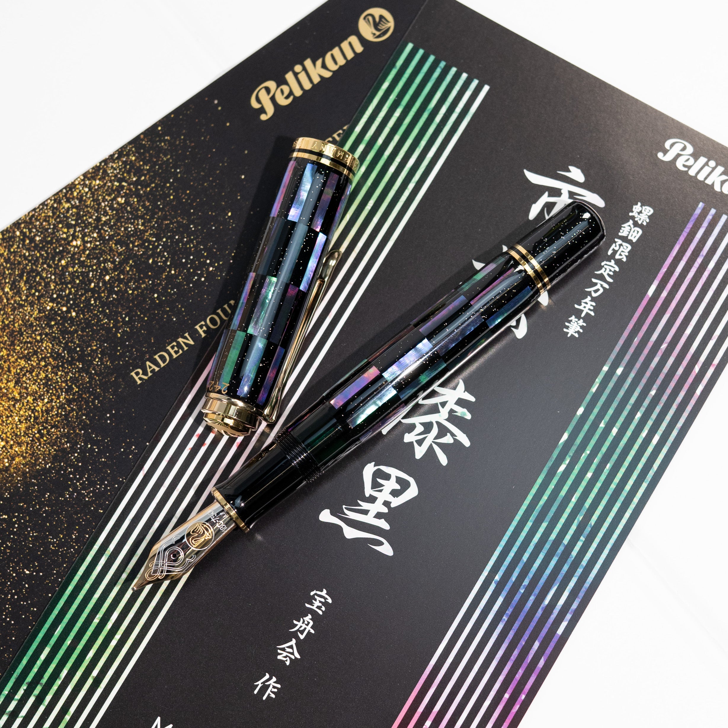 PELIKAN ペリカン 万年筆 M1000 市松 漆黒 – Poesie文具