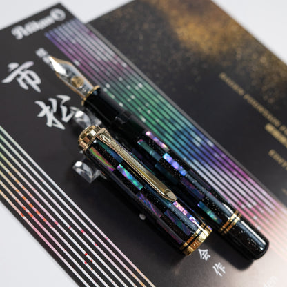 PELIKAN　ペリカン　万年筆　M1000　市松　漆黒