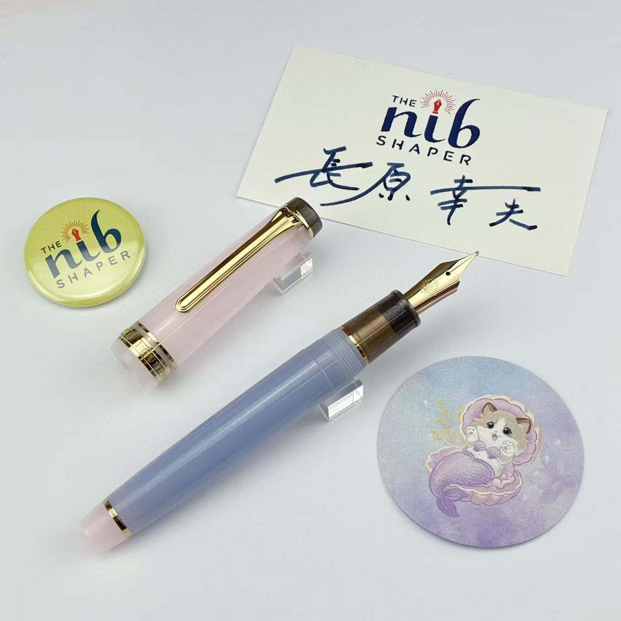 Mavis様 新品 MF nib Poesieオリジナル 万年筆 ユニコーンねこ Poesie